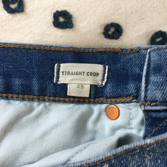 NWOT MADEWELL Straight Crop Jeans Crusier Ankle 25 - Picture 7 of 8
